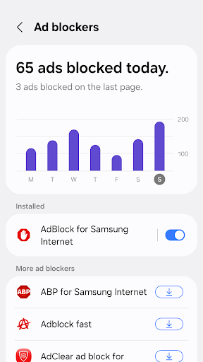 Samsung Internet Browser screenshot