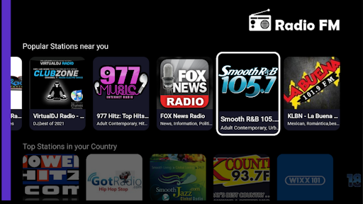 Radio FM: Live-Radio-App Screenshot