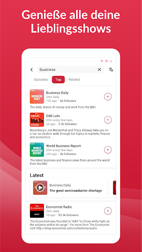 Offline Podcast App: Player FM Screenshot