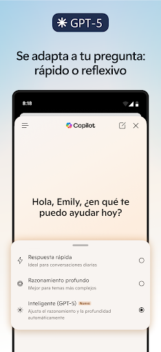 Captura de pantalla de Microsoft Edge:navegador de IA