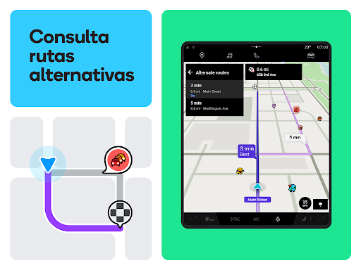 Captura de pantalla de Waze Navegación y Tráfico