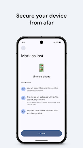 Captura de pantalla de Localizador de Google