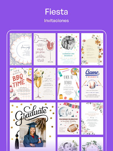 Captura de pantalla de Crea Tarjetas de Invitación