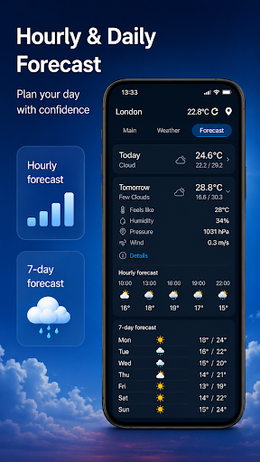 Captura de pantalla de Temperatura actual