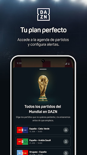 Captura de pantalla de DAZN - Deportes en Directo
