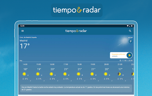 Captura de pantalla de Tiempo & Radar
