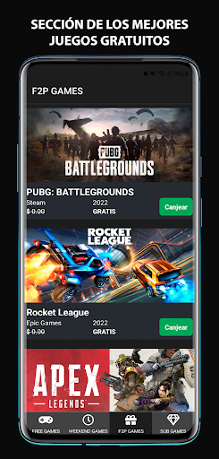 Captura de pantalla de Epic Freebie Games Radar