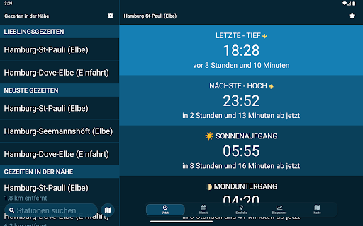 Gezeiten in der Nähe Screenshot