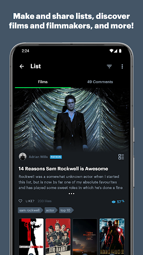 Captura de pantalla de Letterboxd