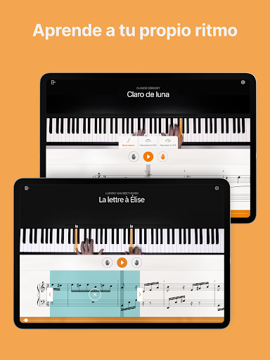 Captura de pantalla de flowkey: Aprende piano