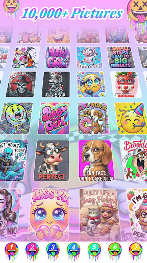 Meme Color By Number Game screenshot