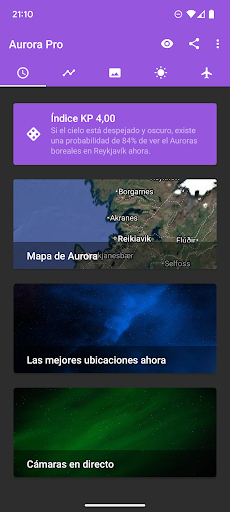 Captura de pantalla de My Aurora Forecast Pro
