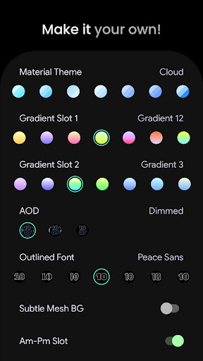 Captura de pantalla de Outlined Watch Face