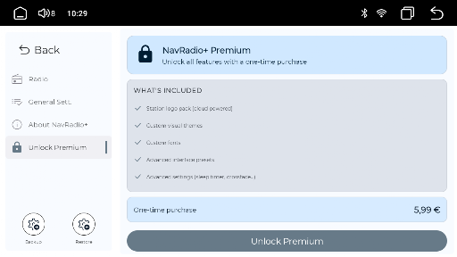 Captura de pantalla de NavRadio+
