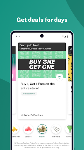 Captura de pantalla de Leafly: Find Cannabis and CBD