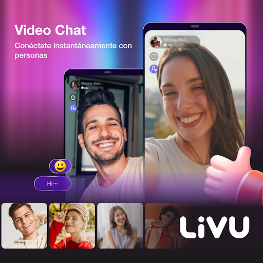 Captura de pantalla de LivU: Chat de vídeo en directo
