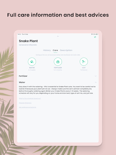 Captura de pantalla de PlantIn: Cuidado de plantas