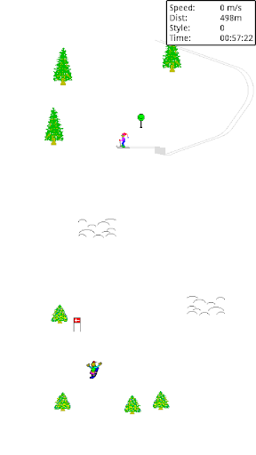 Captura de pantalla de SkiFree