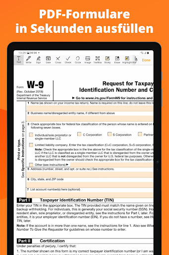 pdfFiller: PDF-Editor Screenshot