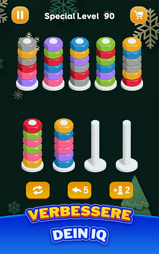 Muttern Sortieren - Farbspiel Screenshot