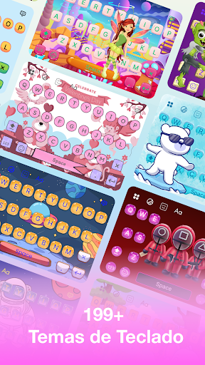 Captura de pantalla de Teclado Emoji: fuentes y temas