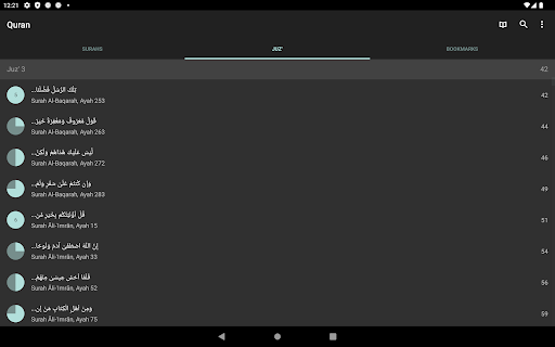 Captura de pantalla de Quran for Android