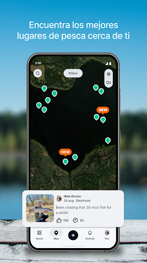 Captura de pantalla de Fishbrain Pronósticos de pesca