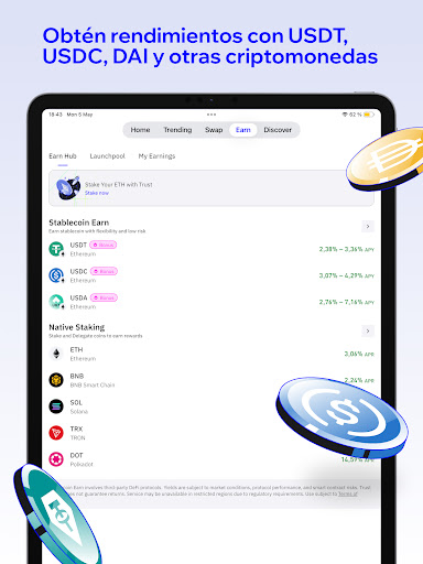 Captura de pantalla de Trust: Crypto & Bitcoin Wallet