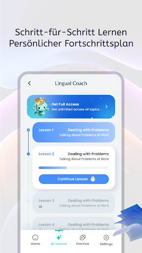 Lingual Coach: Lernen mit KI Screenshot