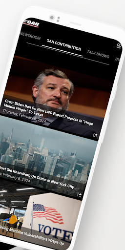 Captura de pantalla de OAN: Live Breaking News