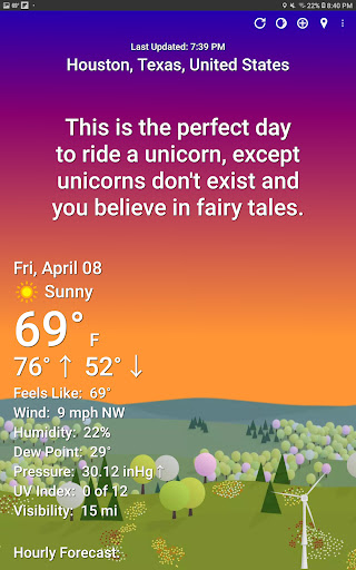 Captura de pantalla de What The Forecast