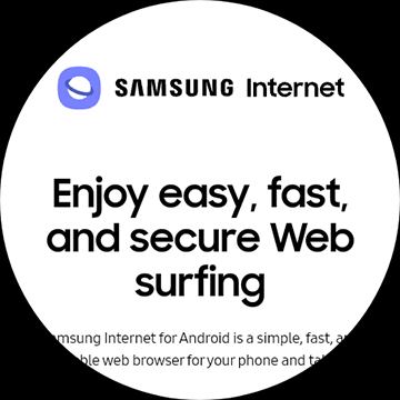 Captura de pantalla de Samsung Browser