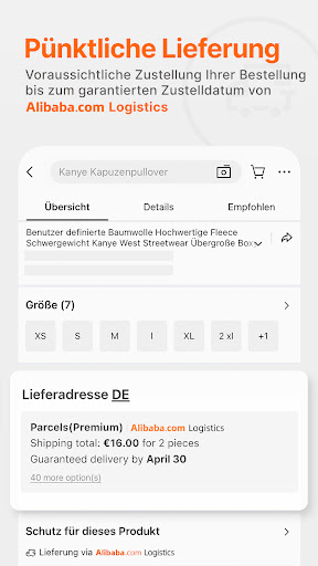 Alibaba.com - B2B-Marktplatz Screenshot