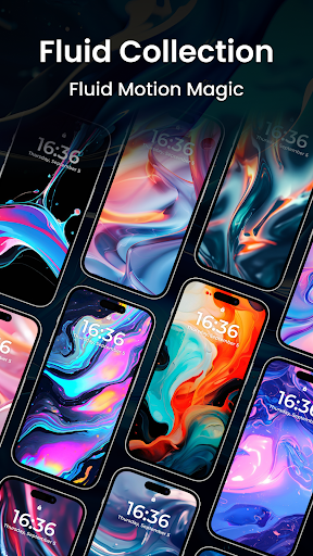 Captura de pantalla de Magic Fluid Live Wallpapers 5D