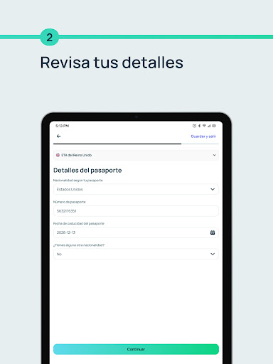 Captura de pantalla de iVisa: Visas de viaje online