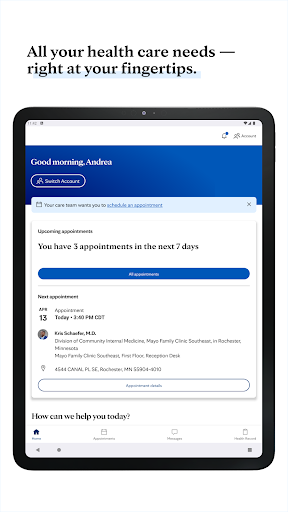 Captura de pantalla de Mayo Clinic