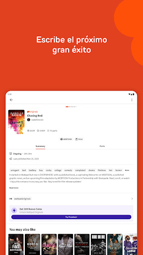 Captura de pantalla de Wattpad - Lee y Escribe