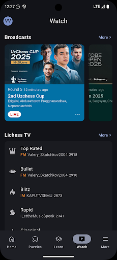 Captura de pantalla de Lichess