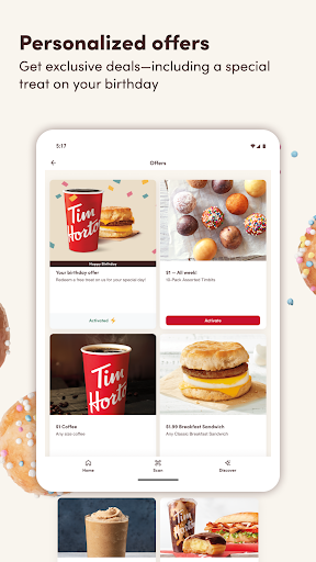 Captura de pantalla de Tim Hortons