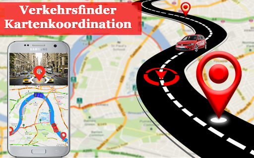 GPS-Navigation: Karte Richtung Screenshot