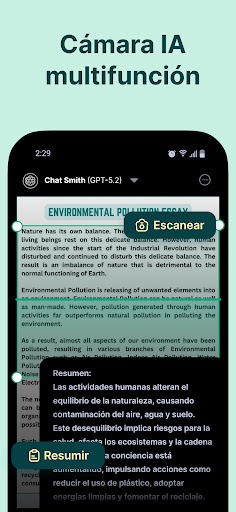 Captura de pantalla de Chat Smith: Chatbot IA Español