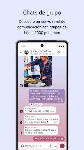 Captura de pantalla de Signal - Mensajería privada