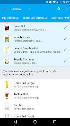 Captura de pantalla de Mi bar de cócteles Pro