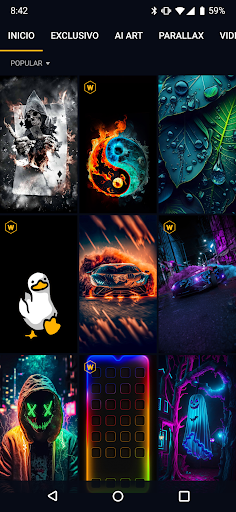 Captura de pantalla de Wallcraft – Fondos de pantalla