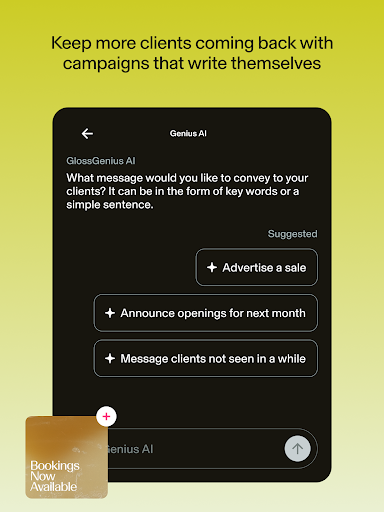 Captura de pantalla de GlossGenius: Booking, Payments