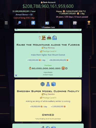 Idle Trillionaire: Money Game Screenshot