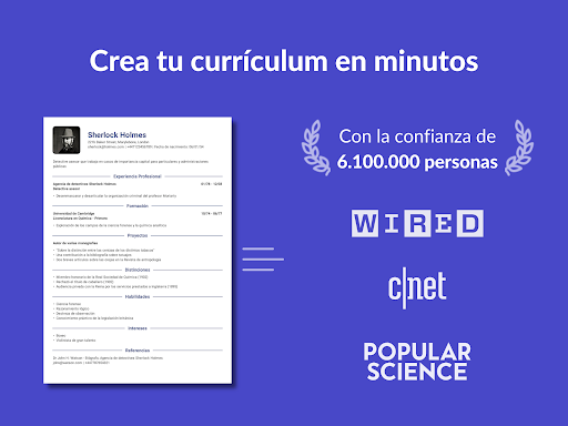 Captura de pantalla de Currículum Vítae - CV Engineer
