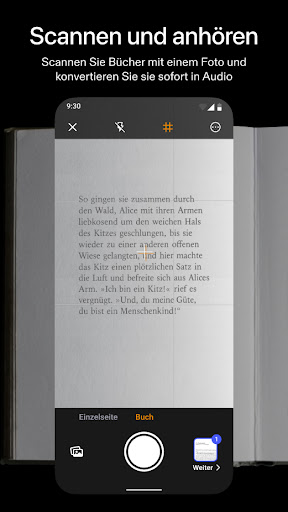 Speechify: KI-Vorlese-App Screenshot