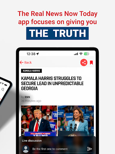 Captura de pantalla de Real News Now Republican News