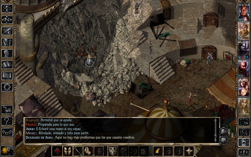 Captura de pantalla de Baldur's Gate II